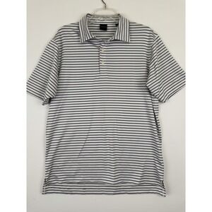 Dunning Golf men's striped performance polo shirt Size Small‎